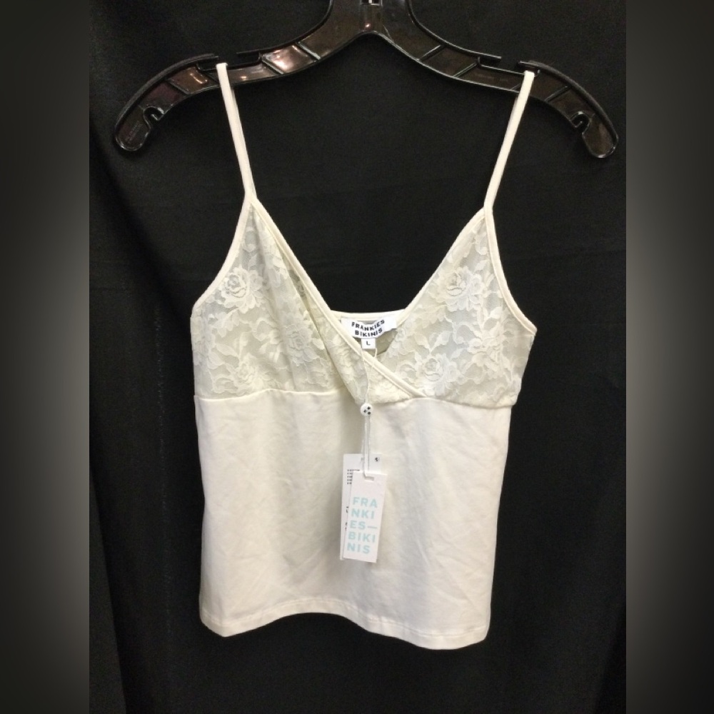 FRANKIES BIKINIS TANK, NWT, SIZE LARGE
